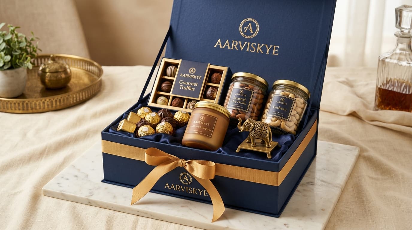 Corporate gifting budget planning slabs comparison table and sample hampers
